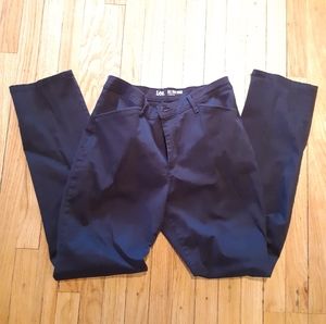 Lee all day pants black straight leg 10 long